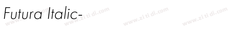 Futura Italic字体转换 Futura Italic字体转换